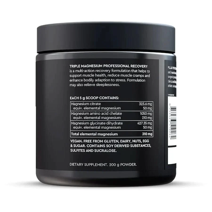Triple Magnesium Powder - Natural Berry - 200g - Image 3